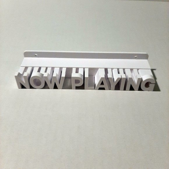 Now Playing Vinyl Record Stand Wall Mount holder display ivory white color - Picture 3 of 9